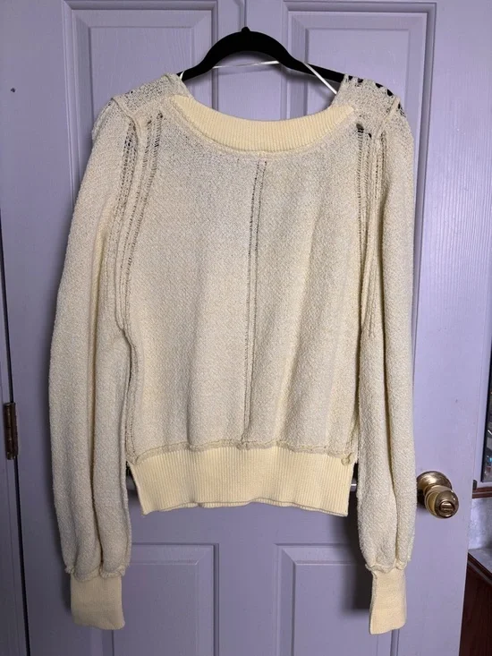 Free People Riptide V-Neck Sweater - Picture 3 of 3